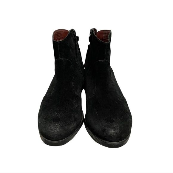 BALLY Italy Boho Suede Ankle Boots Tassels Black 6 - Picture 6 of 15